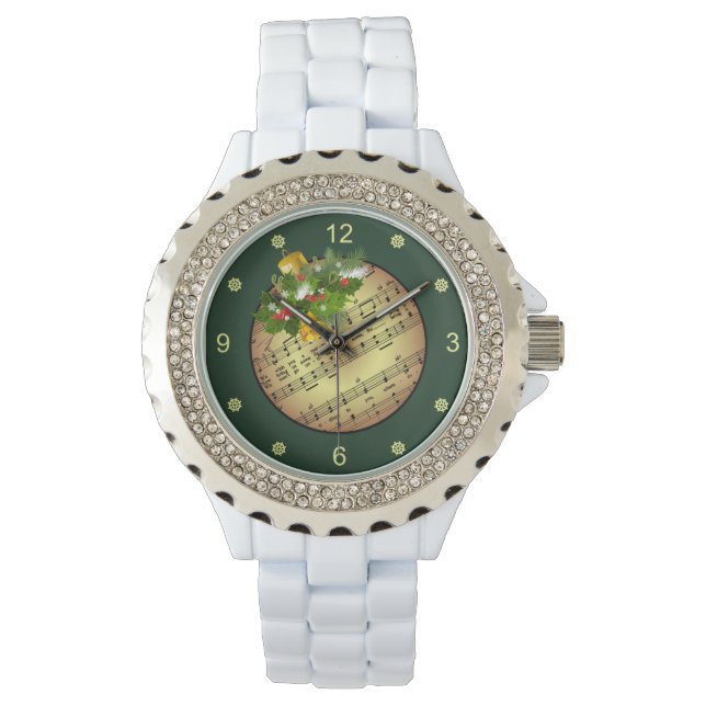 Montre Christmas Tree Ornament ~ Bell & Mistletoe Wa (devant)