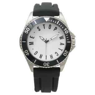 Montre Chronomètre - blanc moderne
