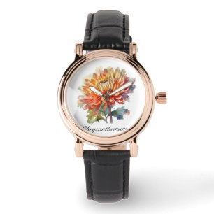 Montre Chrysanthème de la récolte d'or, sur mesure
