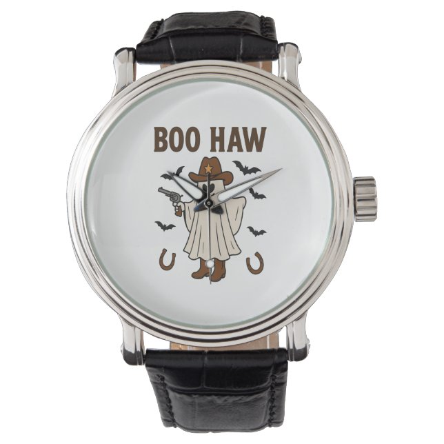 Montre Chute Cute Vache Highland Ghost Halloween (devant)