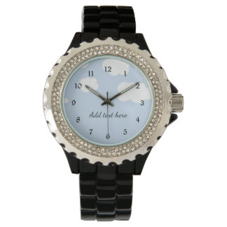 Montre Ciel bleu, Modèle de nuages blancs fluides