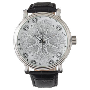 Montre Ciel Nocturne Antique Étoiles Solaires Zodiaque Mé