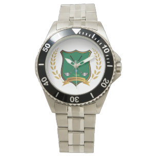 Montre Cimier de GOLF avec Laurel Wreath Mens Watch