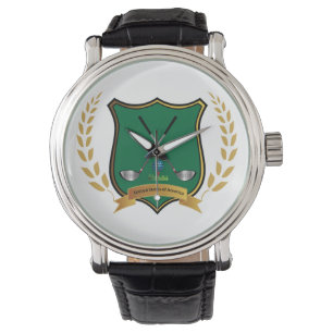 Montre Cimier de GOLF avec Laurel Wreath Mens Watch