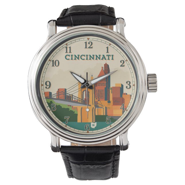 Montre Cincinnati Ohio Skyline  (devant)