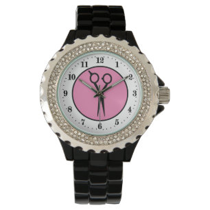 Montre ciseaux styliste de cheveux mignons