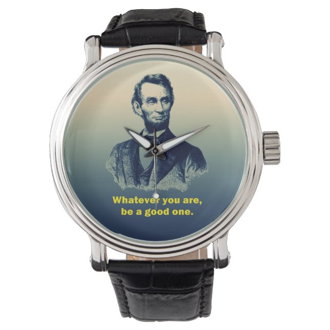 Montre Citation d'Abraham Lincoln (devant)