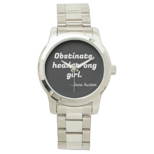 Montre Citation de fierté et de préjugé II