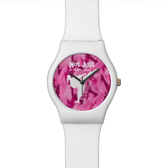 Montre Citation De Fille Blanche Rose Pale De Taekwondo Zazzle Fr