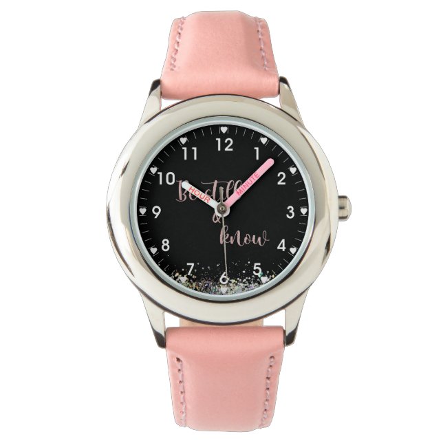 Montre Citation de l'écriture Be Still and Know (devant)