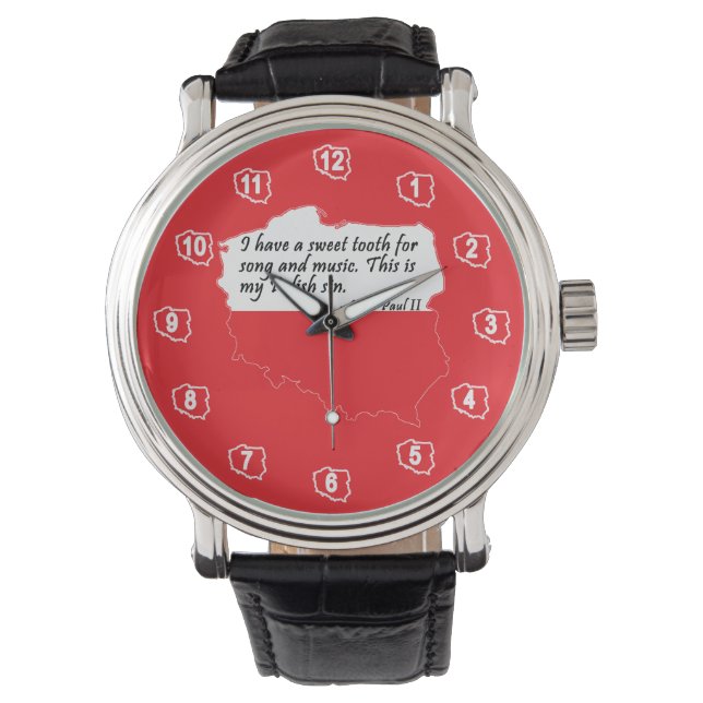 Montre Citation du pape Jean-Paul II (devant)