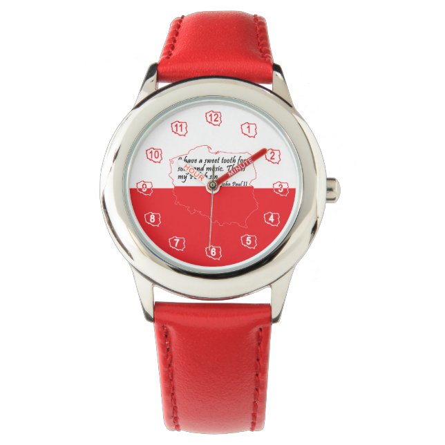 Montre Citation du pape Jean-Paul II (devant)
