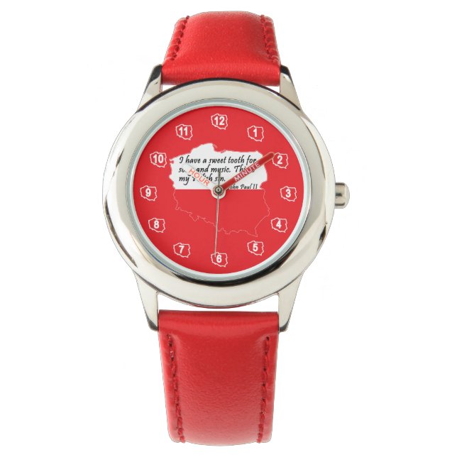 Montre Citation du pape Jean-Paul II (devant)