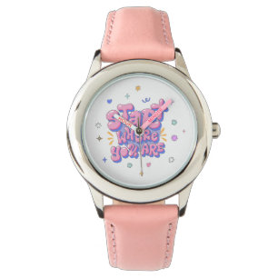 Montre Citation Lettre Bulle Colorée