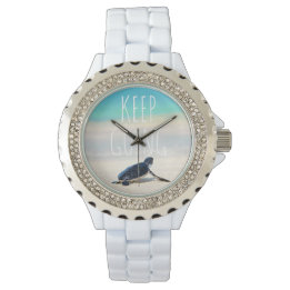 Montre Citation Motivationnelle Continuer à aller Turtle 