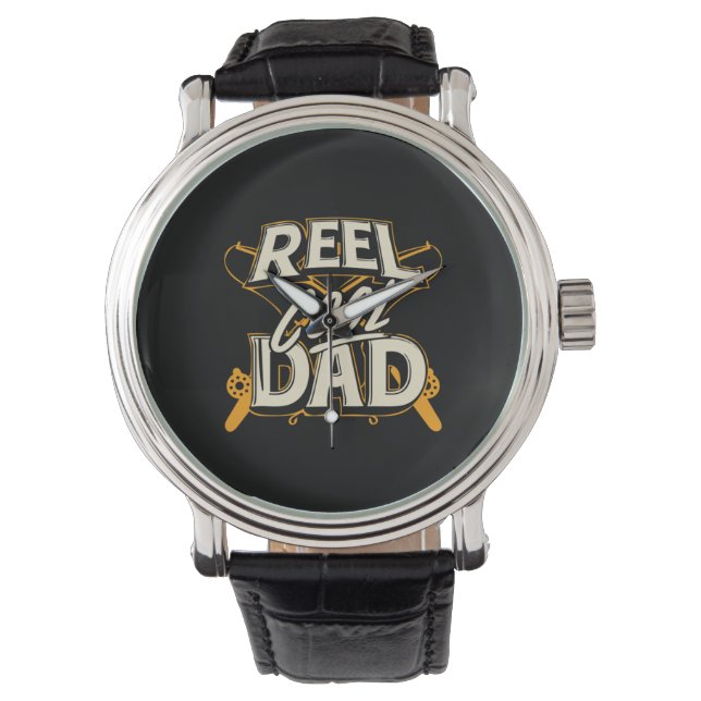 Montre Citations de grand-père | Pêche Papa cool (devant)