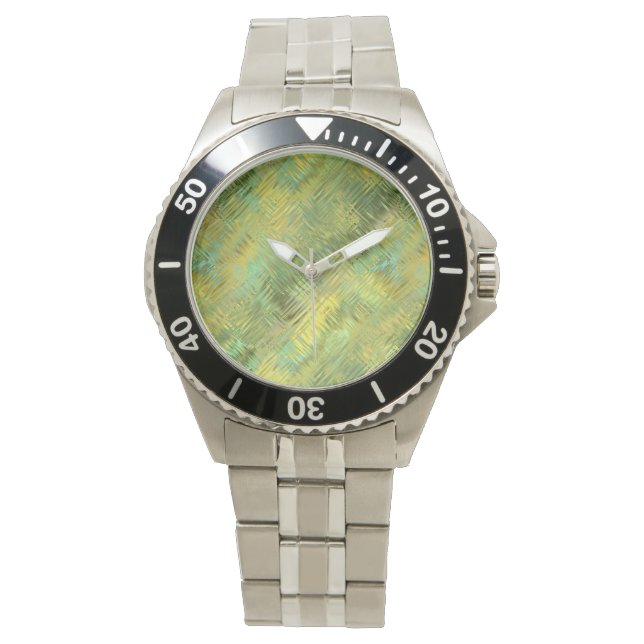 Montre Citrine Yellow Glassy Texture (devant)