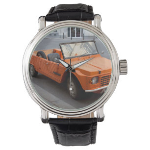 Montre Citroen orange Mehari