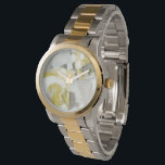 Montre Citron<br><div class="desc">Citron Mist III par Juin Erica Vess. Comprend des tons jaune et gris pour créer un design abstrait.</div>