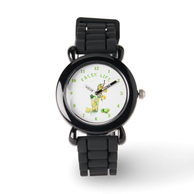 Montre Citron jus Cool Boire Lemonade Watch (Recto)
