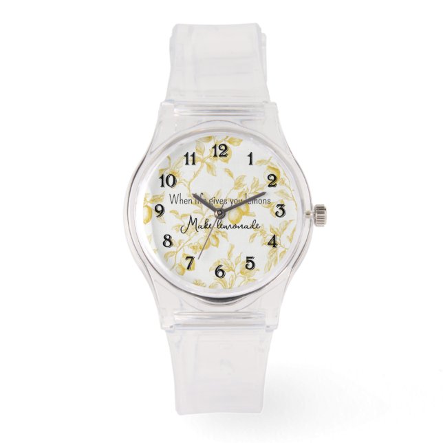 Montre Citrons De Fruit Jaune Font De La Limonade (Recto)