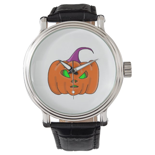 Montre Citrouille Alien Halloween (devant)