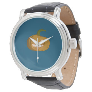 Montre Citrouille sculpté