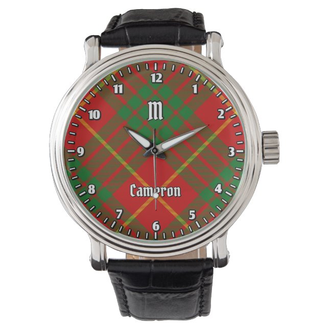 Montre Clan Cameron Tartan (devant)