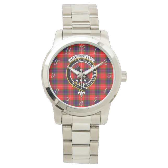 Montre Clan classique intemporel Abernethy Tartan Plaid C (devant)