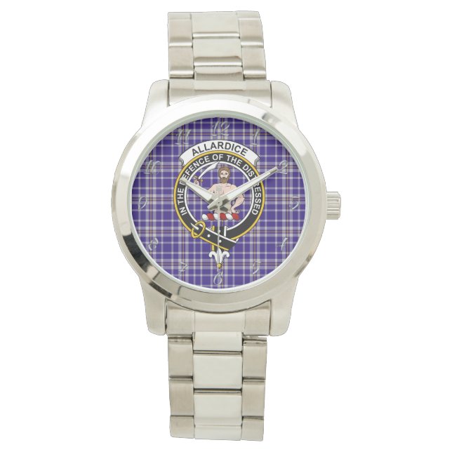 Montre Clan classique intemporel Allardice Tartan Plaid C (devant)