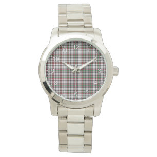 Montre Clan classique intemporel Borthwick Tartan Plaid G