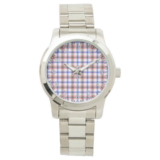 Montre Clan classique intemporel Boswell Tartan moderne P (devant)