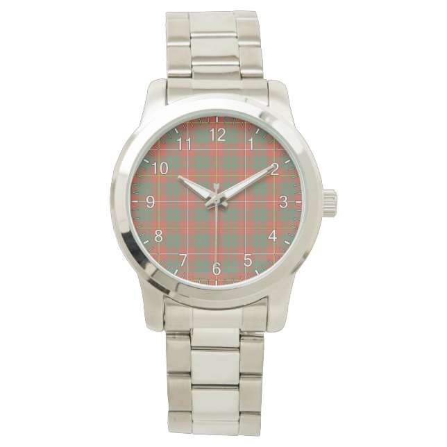 Montre Clan classique intemporel Bruce Tartan antique Pla (devant)
