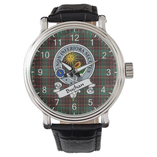 Montre Clan classique intemporel Buchan Ancien Badge Tart (devant)
