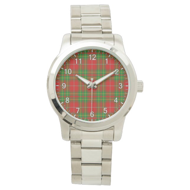 Montre Clan classique intemporel Burnett Ancien Tartan Pl (devant)