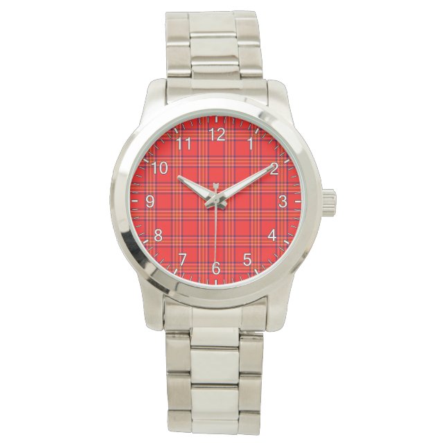 Montre Clan classique intemporel Burnett moderne Tartan P (devant)