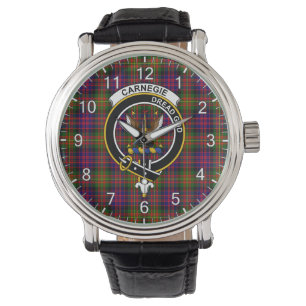 Montre Clan classique intemporel Carnegie moderne Insigne