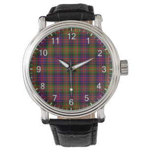 Montre Clan classique intemporel Carnegie moderne Tartan 