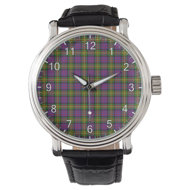 Montre Clan classique intemporel Carnegie Tartan Plaid Gi (devant)