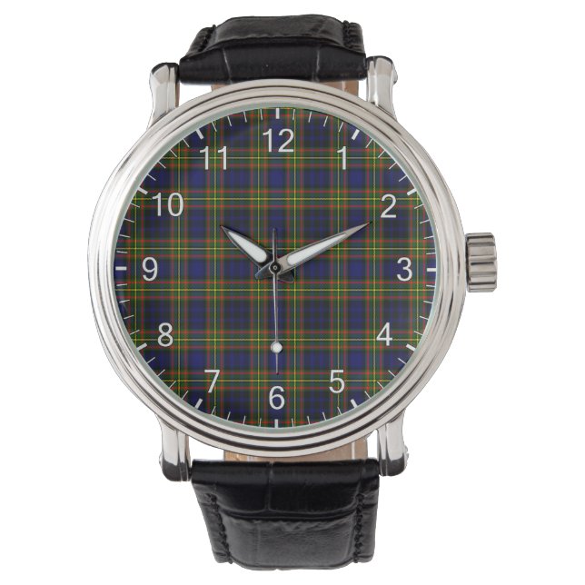 Montre Clan classique intemporel Clelland Tartan Plaid Ca (devant)