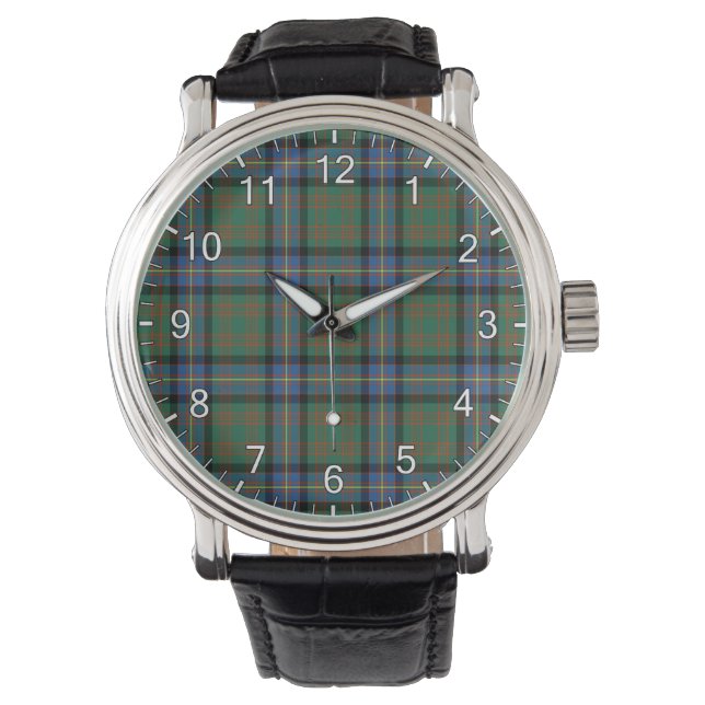 Montre Clan classique intemporel Cochrane ancien Tartan P (devant)