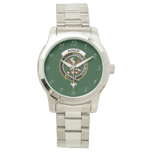 Montre Clan classique intemporel contre la chasse Tartan