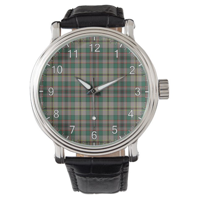 Montre Clan classique intemporel Craig Tartan ancien Plai (devant)