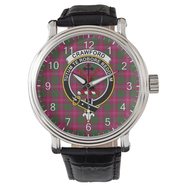 Montre Clan classique intemporel Crawford Insigne Tartan  (devant)