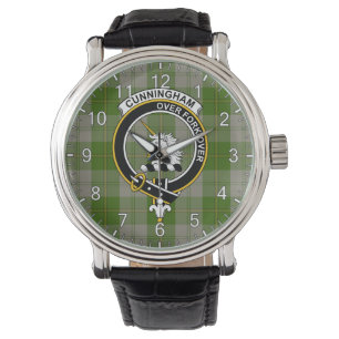 Montre Clan classique intemporel Cunningham robe verte Ta