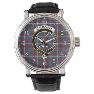 Montre Clan classique intemporel Dalmahoy Tartan Badge Pl