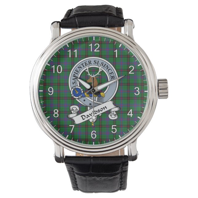 Montre Clan classique intemporel Davidson Insigne moderne (devant)