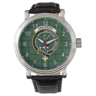 Montre Clan classique intemporel Davidson Insigne Tartan