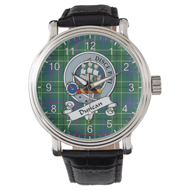 Montre Clan classique intemporel Duncan Ancien Badge Tart (devant)