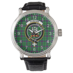 Montre Clan classique intemporel Duncan Tartan Badge Plai